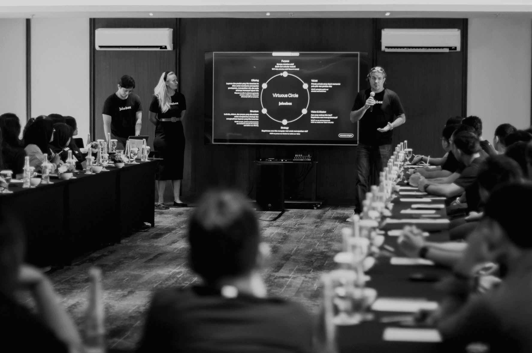 Juicebox team running an AI readiness workshop